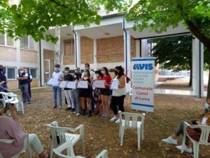 Manifestazione finale progetto Avis_Ragazzi premiati