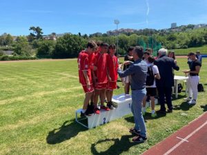 Foto di gruppo sul podio 3